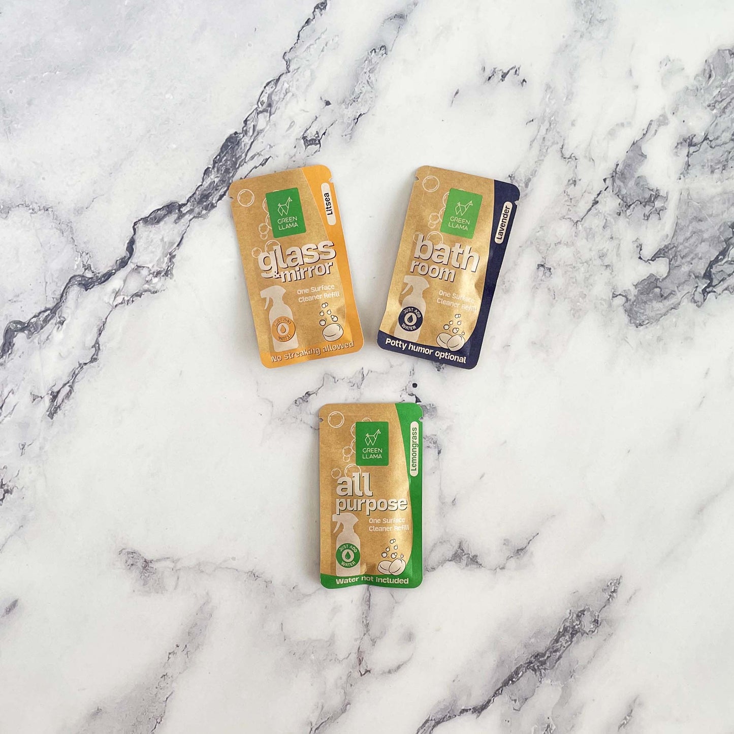 Trio of cleaner tablets