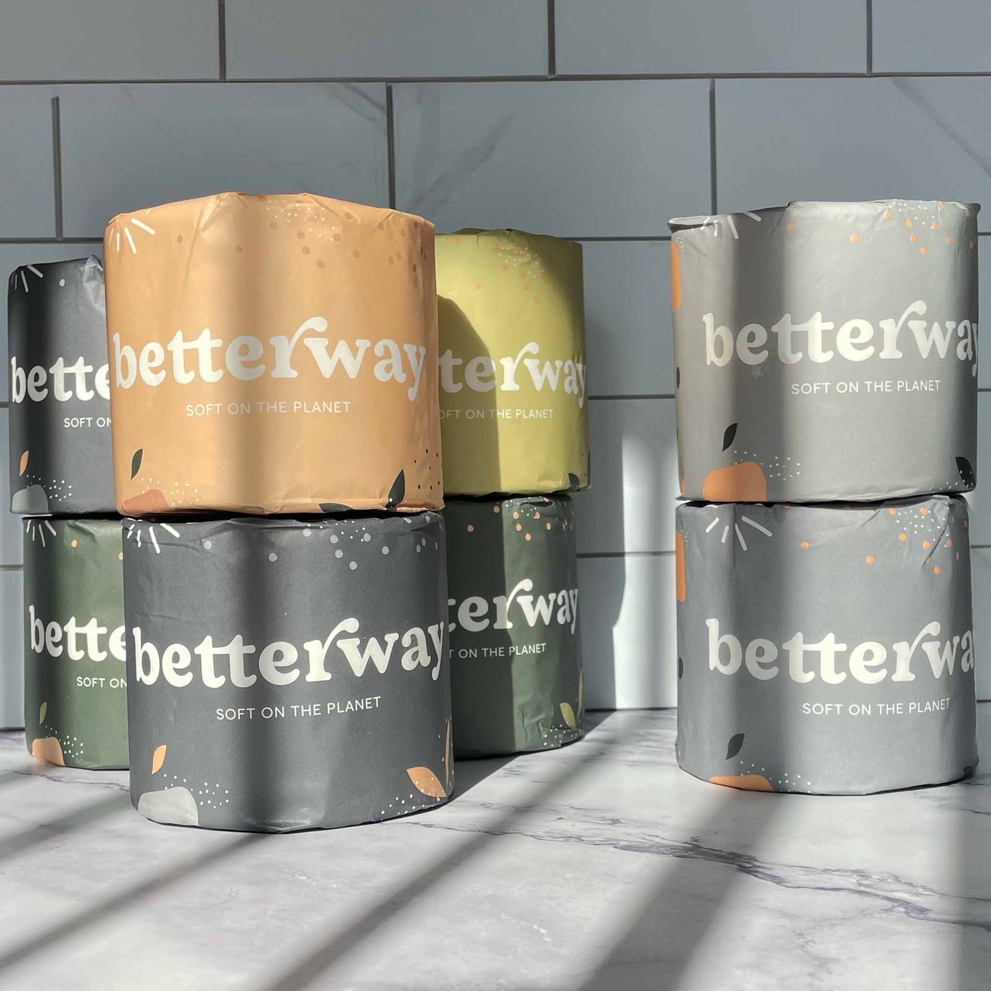 Wipe Right with Bamboo Toilet Paper - 8 Rolls for the Price of 6