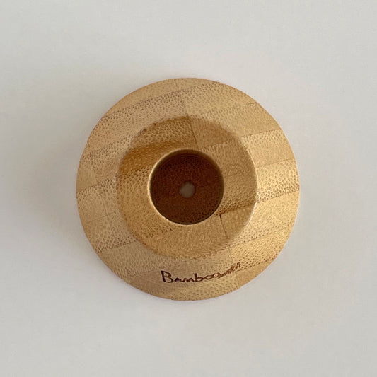 Bamboo Toothbrush Stand Top View