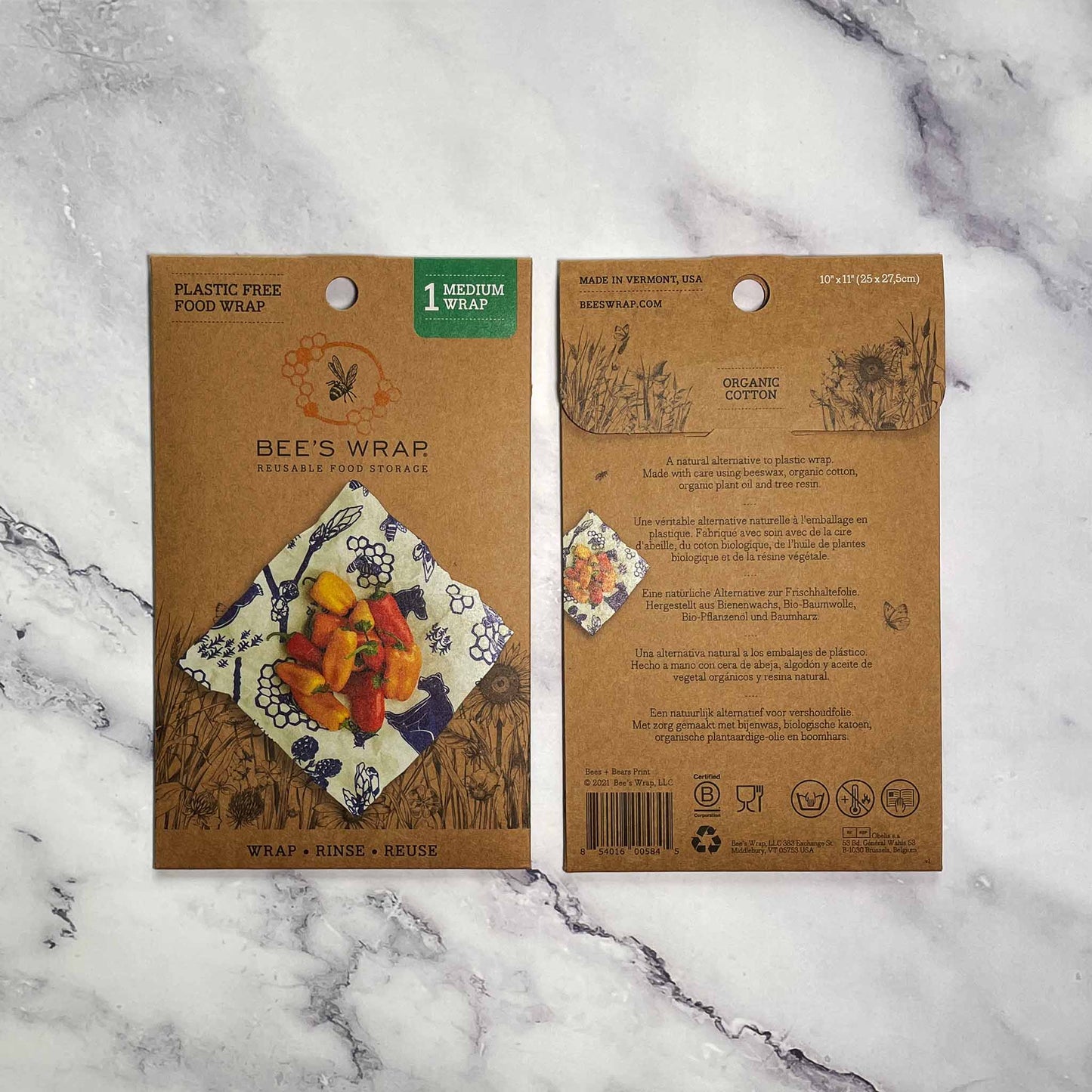 BeesWax Food Wrap Medium Bees and Bears