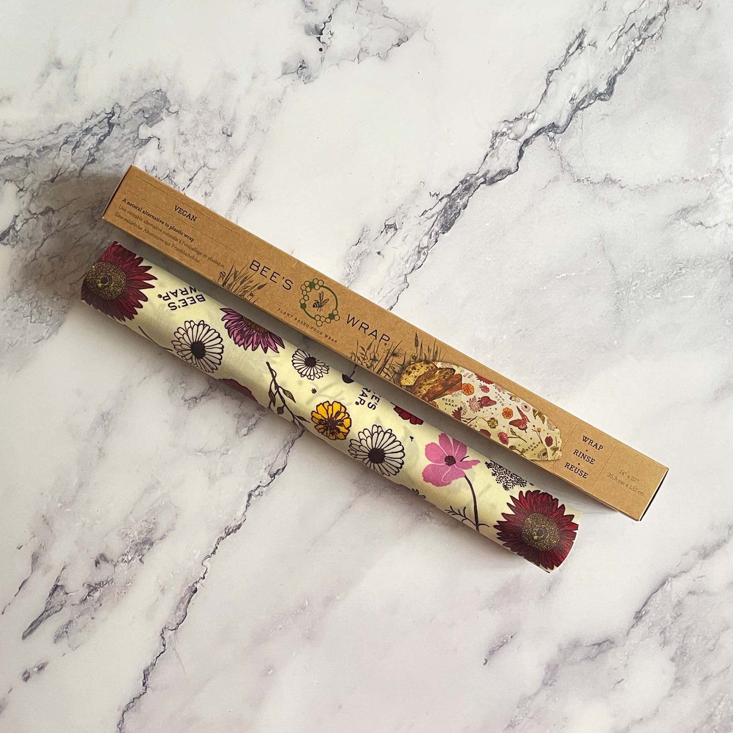 Vegan food wrap cut-to-size roll