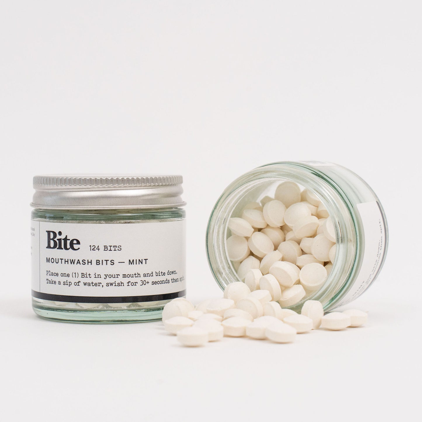 Mint mouthwash bits
