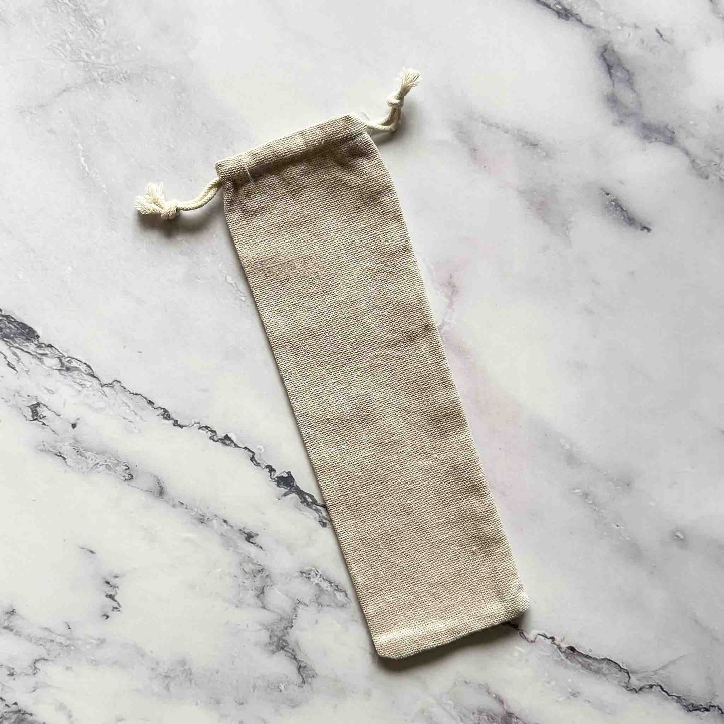 cotton bag on marble surface