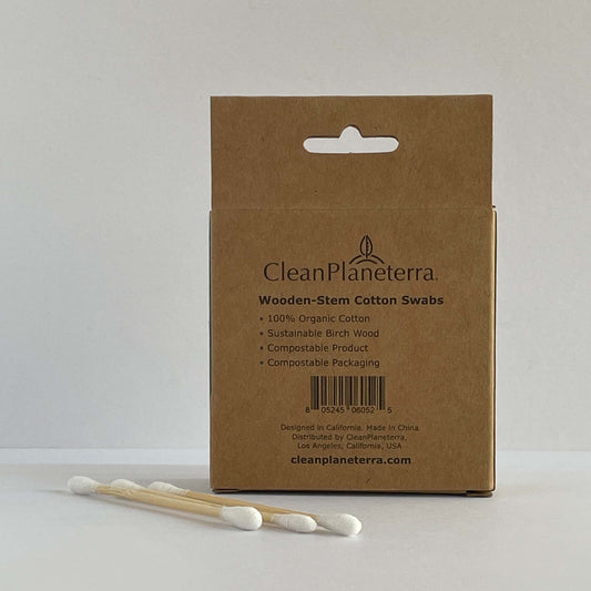 Wooden-Stem Cotton Swabs
