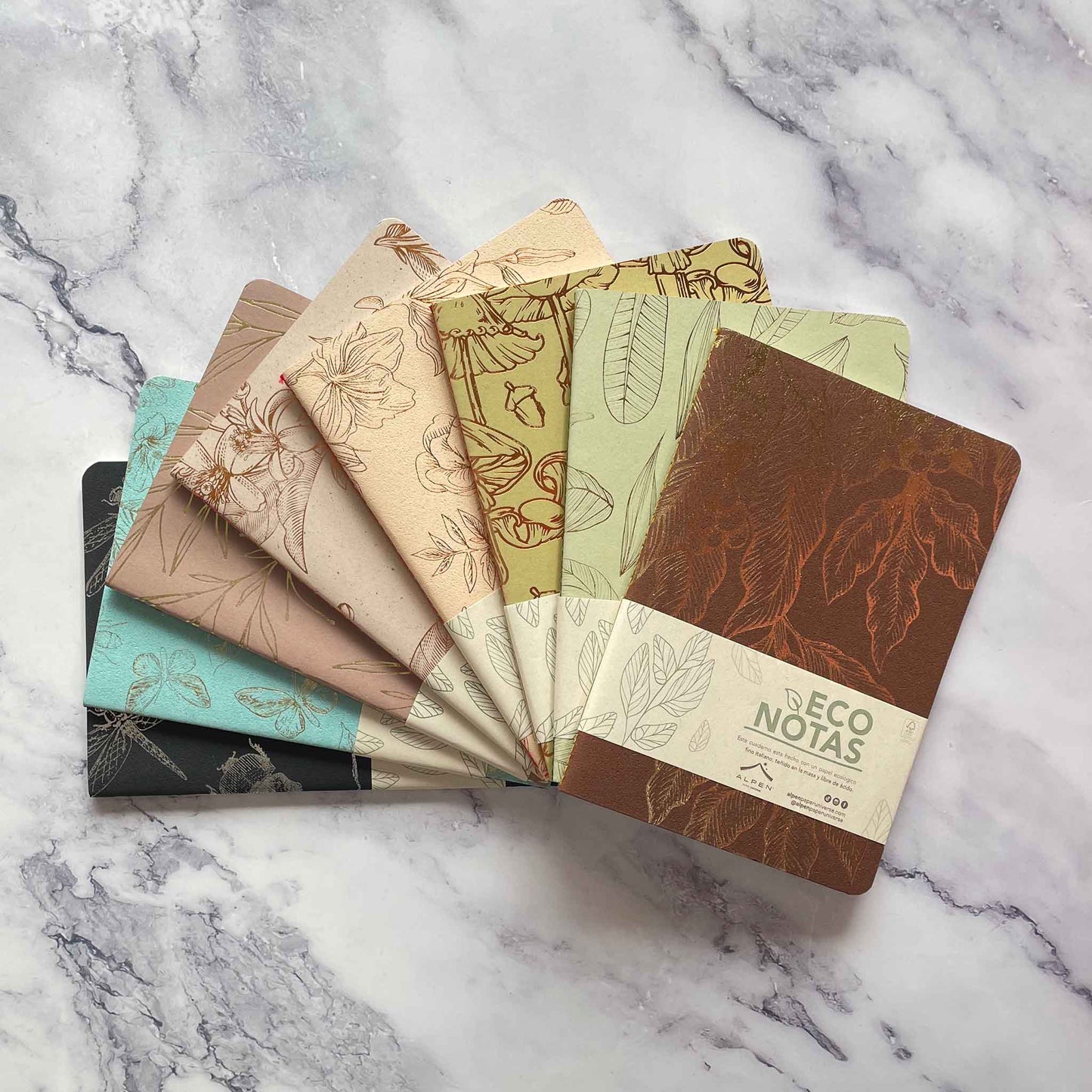 Eco Notebook with Eco-friendly Crush and Remake Paper Covers