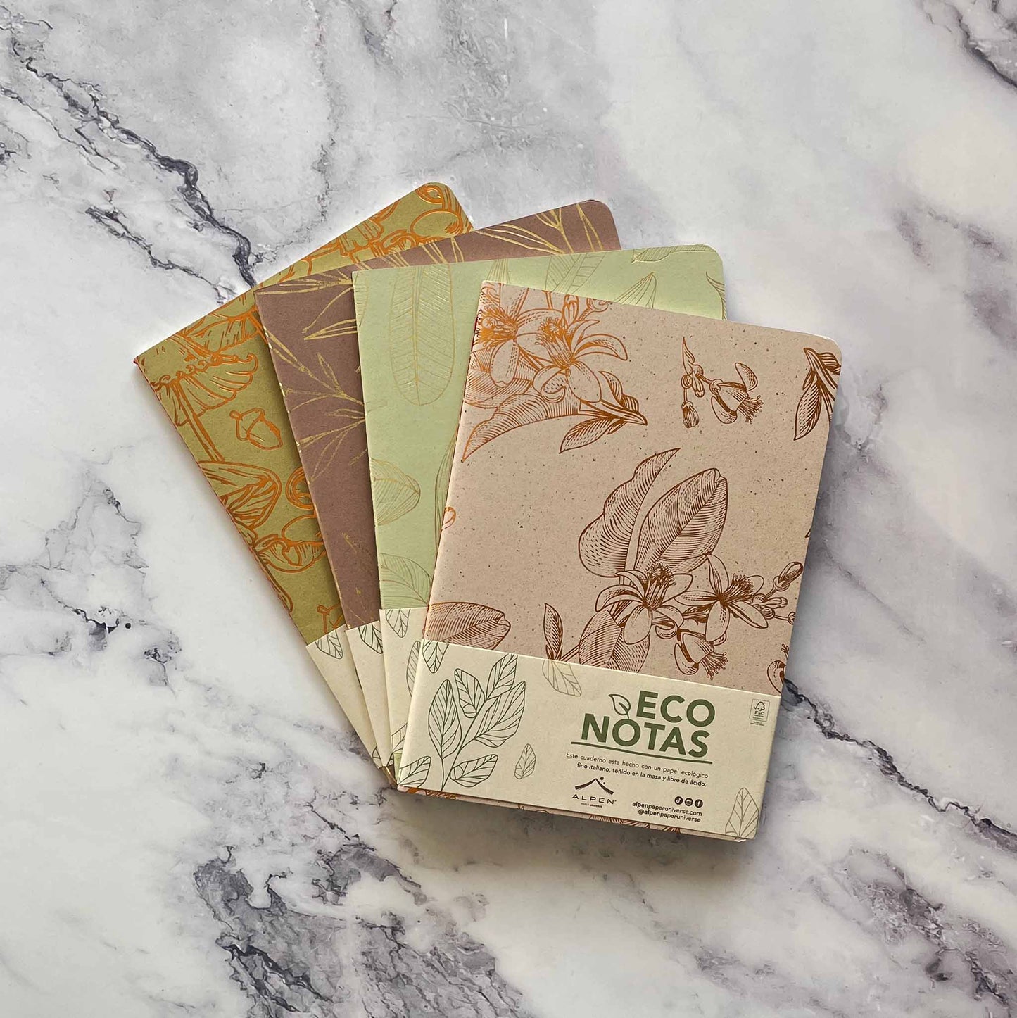 Eco Notebook with Eco-friendly Crush Paper Cover