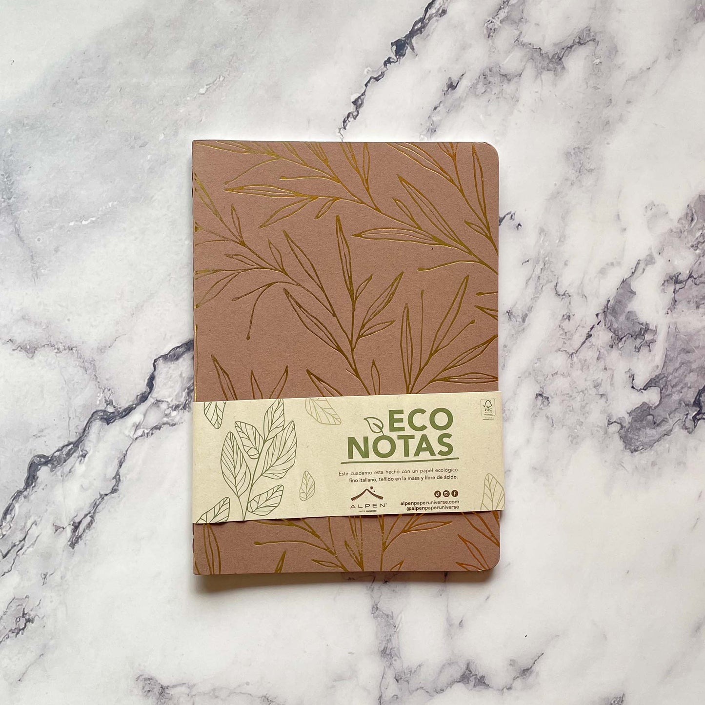 Eco Notebook with Eco-friendly Crush Paper Cover