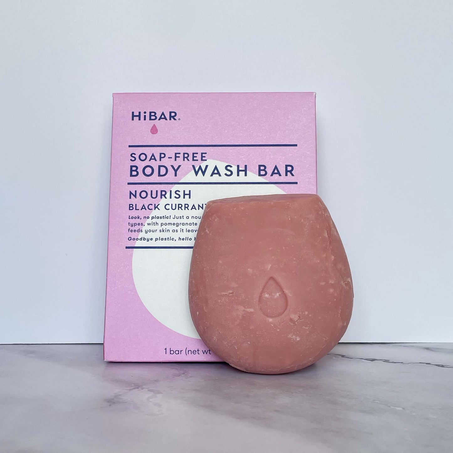 HiBAR Soap-Free Nourish Body Wash Bar and Packaging