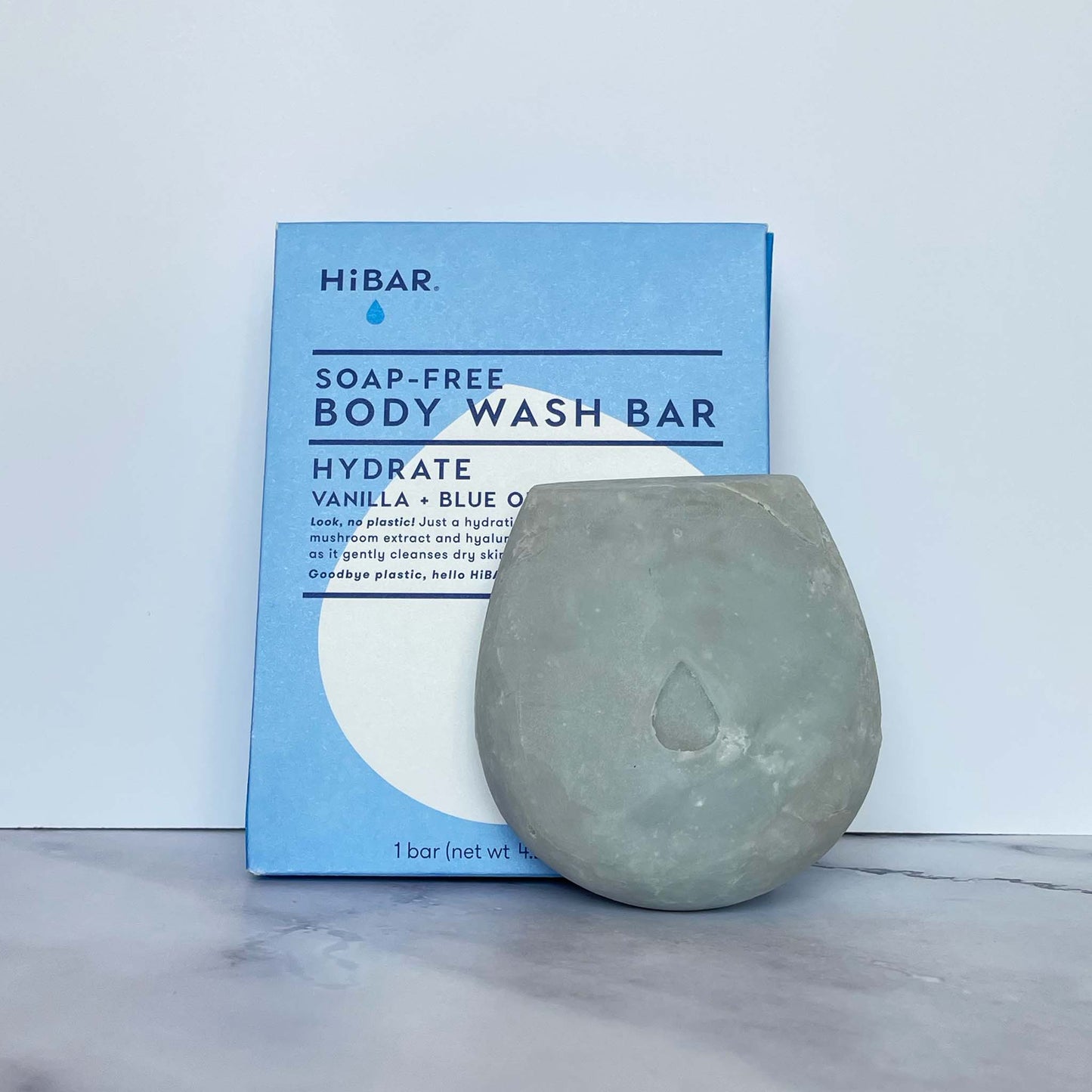 HiBAR Soap-Free Hydrate Body Wash Bar and Packaging