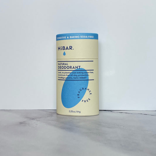 HiBAR’s vegan, plastic-free, and aluminum-free deodorant bar: Fragrance Free