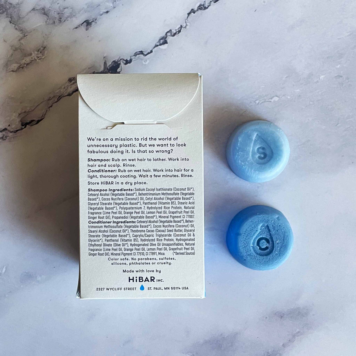 Moisturize Shampoo and Conditioner Bars Travel Set – Plastic-Free, Vegan, TSA-Approved