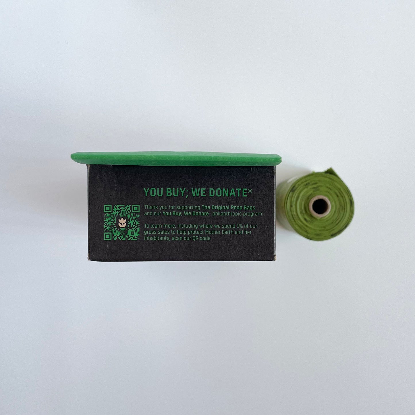 Pet Waste Bags Roll and Box Top View