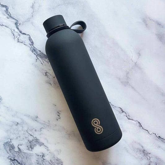 Minimalist Stainless Steel Water Bottle - Eco Friendly, Reusable Sports Bottle