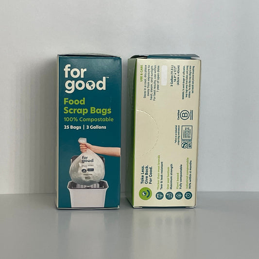 Food Scrap Bags - 3 Gallons, 25 Bags