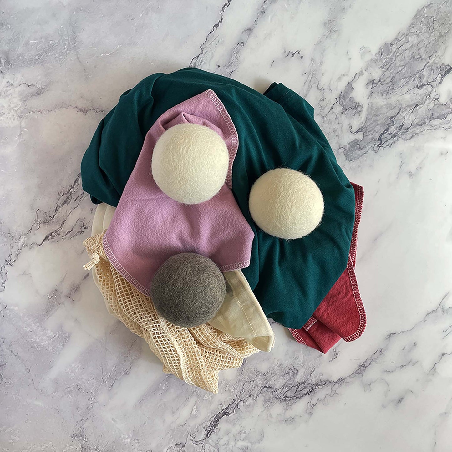 Organic Wool Dryer Balls - All-Natural, Eco-Friendly, Set of 2