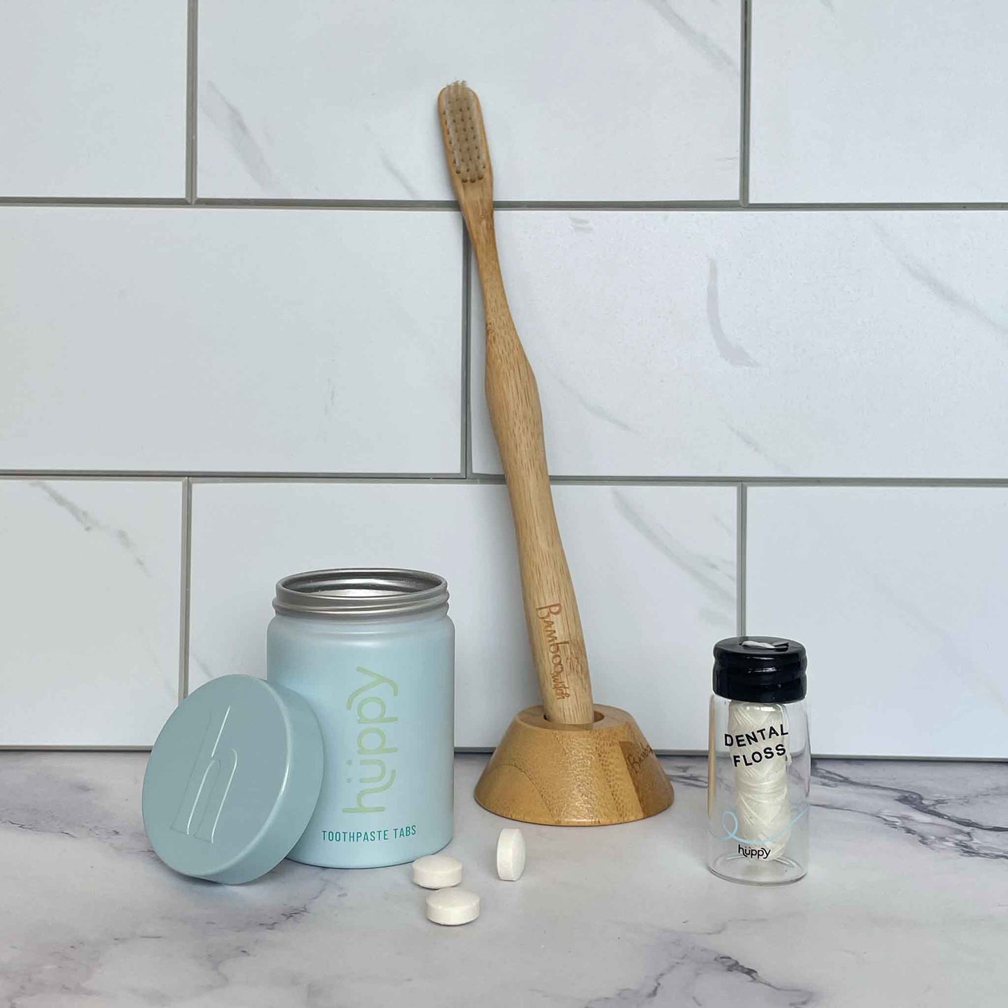 Oral Care Discover Kit - Plastic-Free Toothbrush, Toothpaste Tablets & Floss