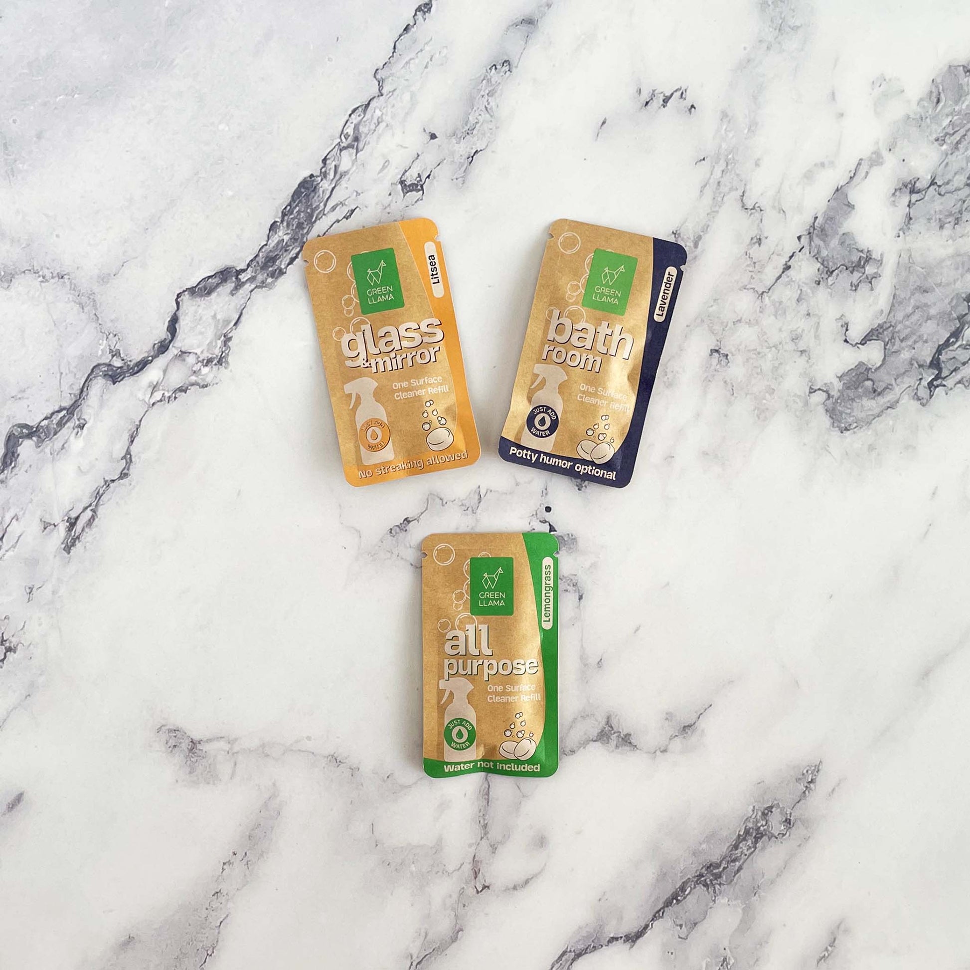 Trio of cleaner tablets