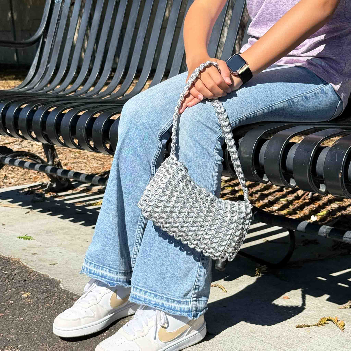 Amelia Aluminum Can Tab Purse –  Upcycled, Handmade