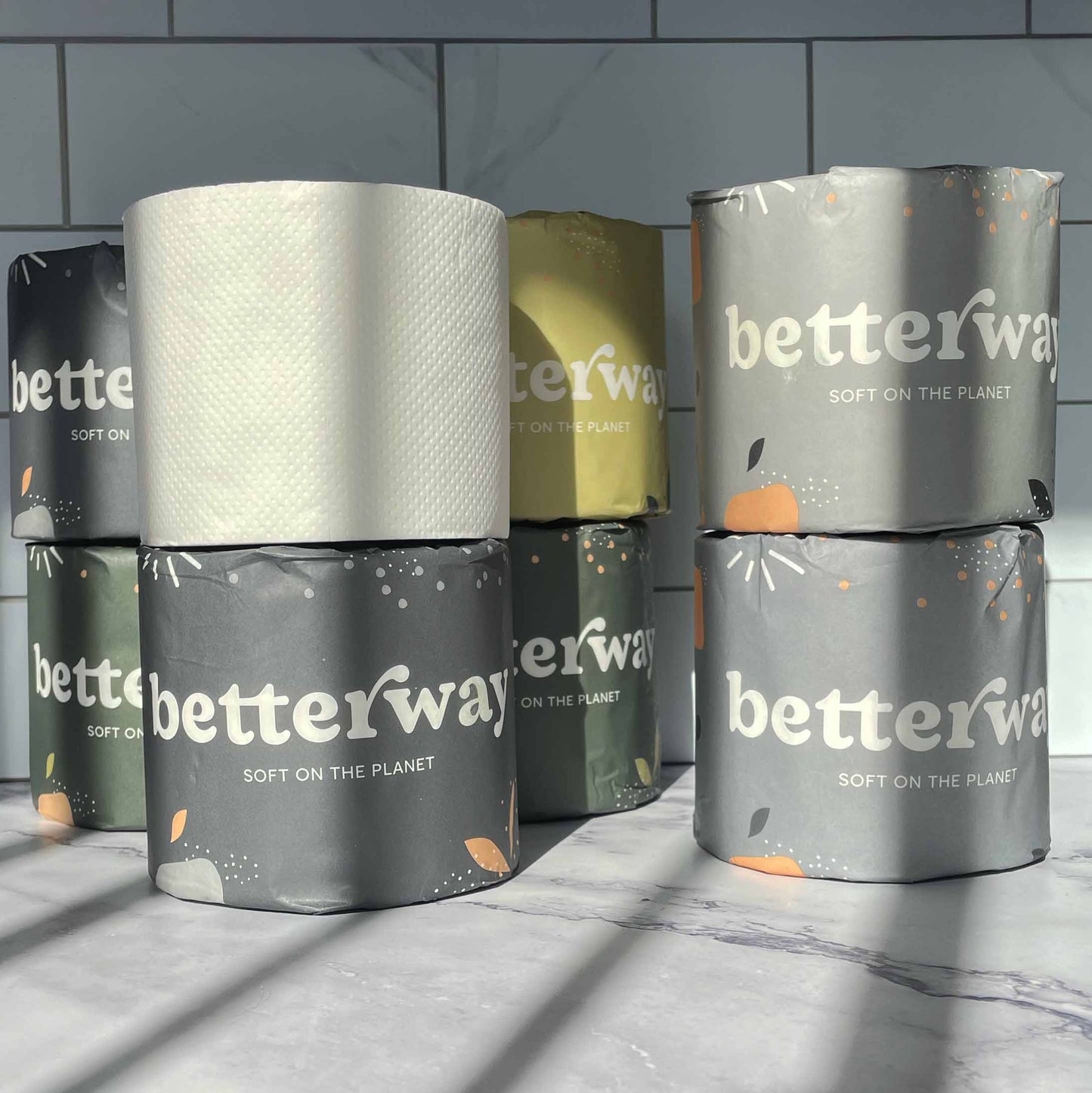 Wipe Right with Bamboo Toilet Paper - 8 Rolls for the Price of 6