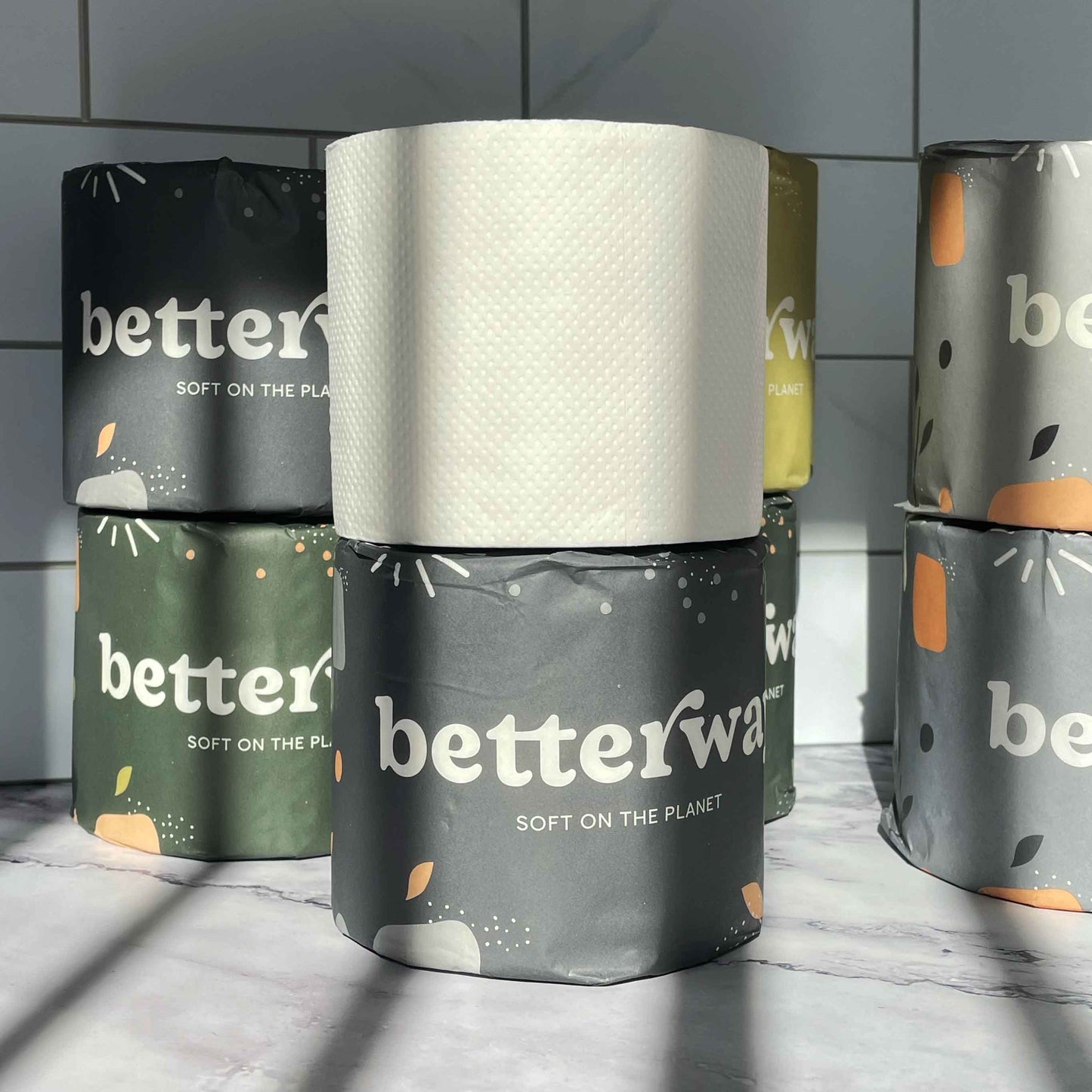 Wipe Right with Bamboo Toilet Paper - 8 Rolls for the Price of 6