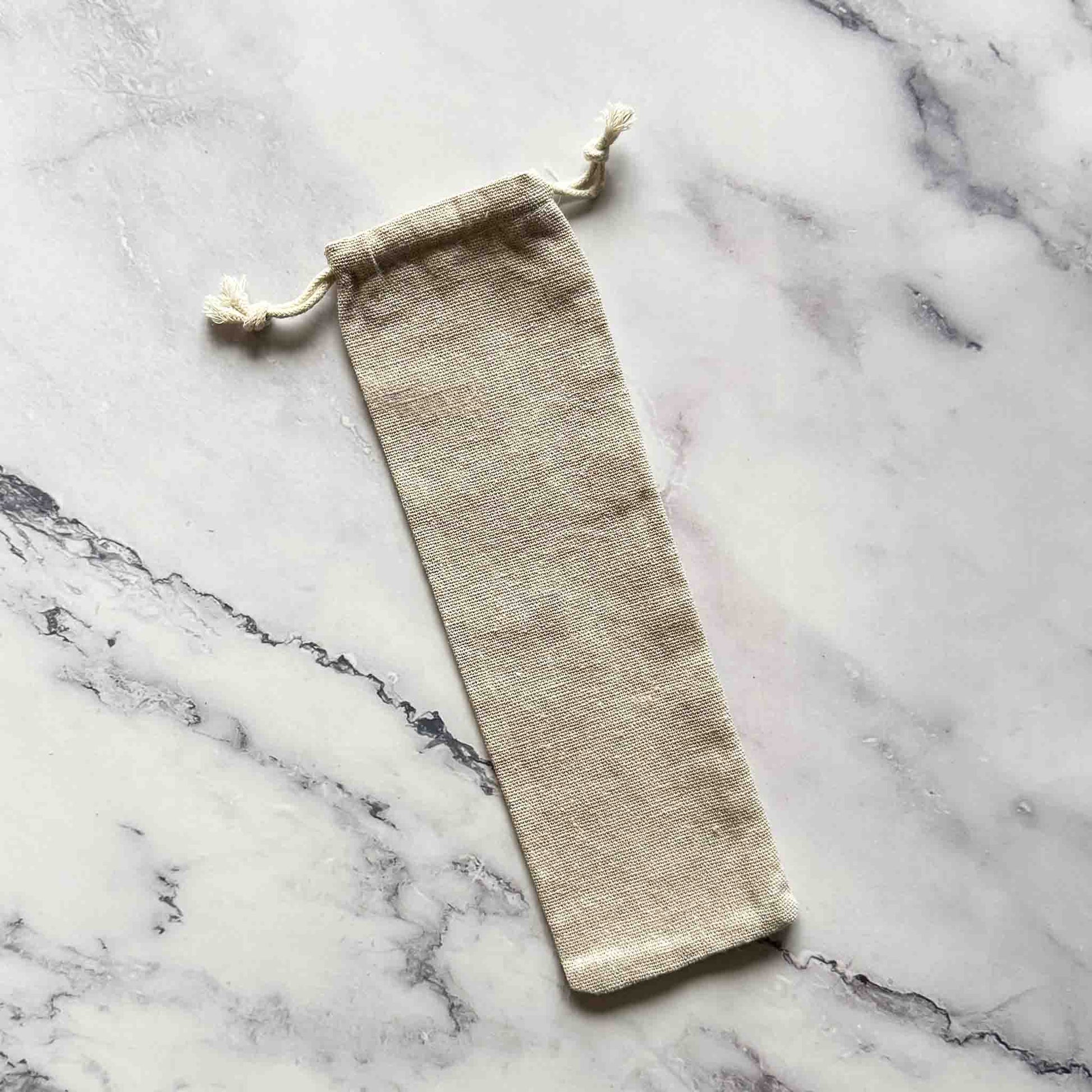 cotton bag on marble surface