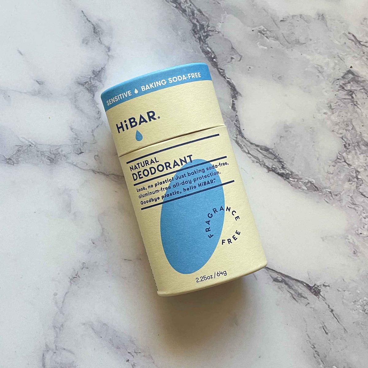HiBAR’s vegan, plastic-free, and aluminum-free deodorant bar: Fragrance Free