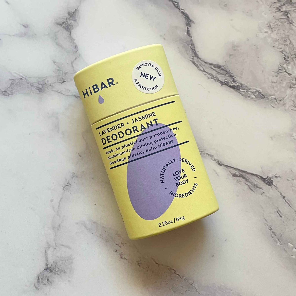 HiBAR’s vegan, plastic-free, and aluminum-free deodorant bar: Fragrance Lavender plus Jasmine