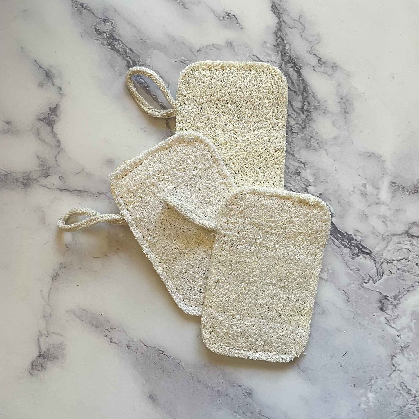 Compostable Loofah Dish Sponge -  Plastic-Free Kitchen Sponge, Zero Waste Cleaning, 3-Pack