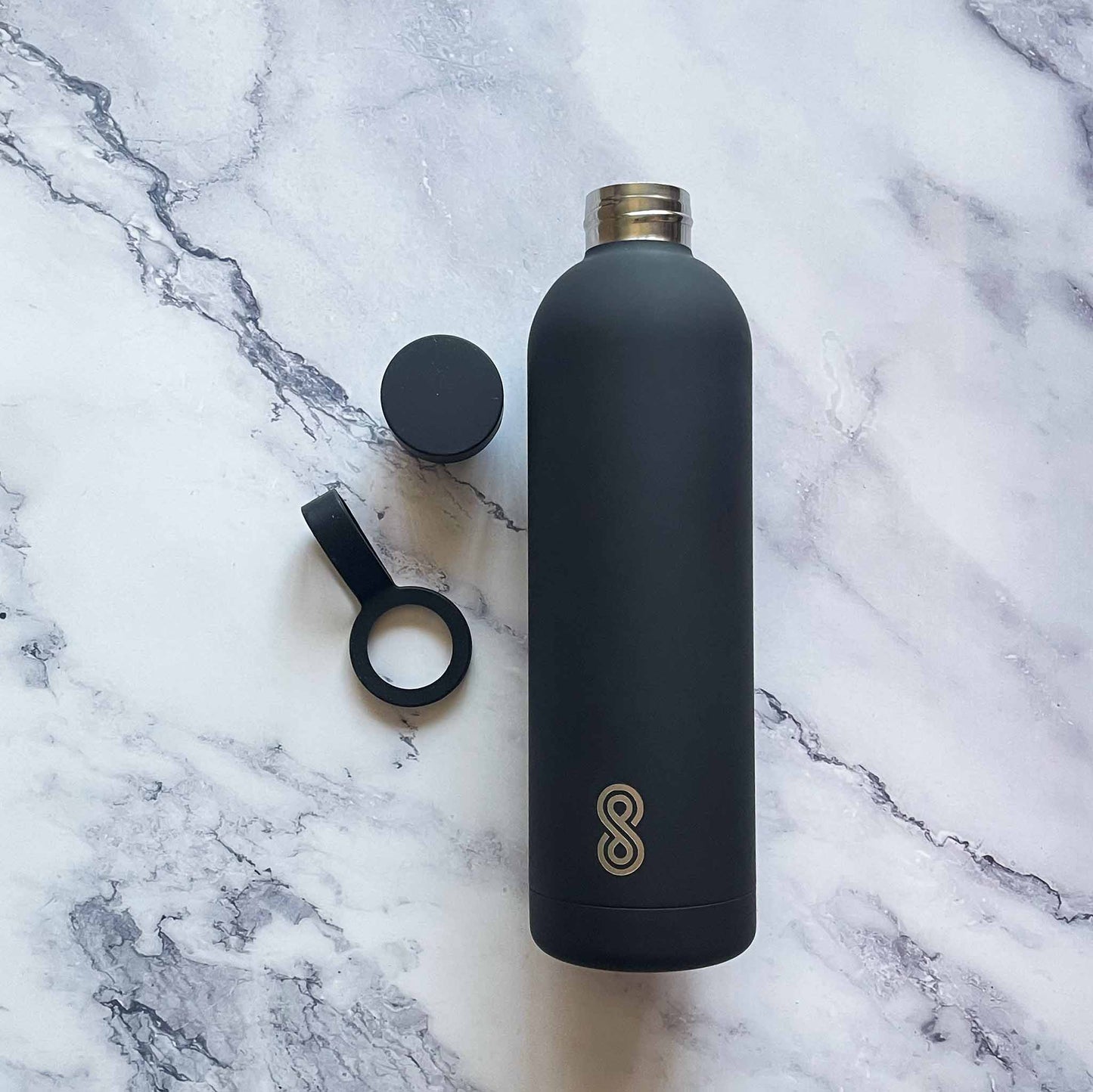 Minimalist Stainless Steel Water Bottle - Eco Friendly, Reusable Sports Bottle