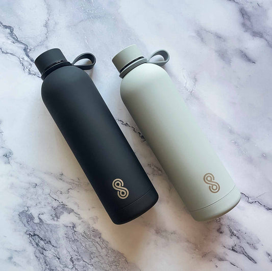Minimalist Stainless Steel Water Bottle - Eco Friendly, Reusable Sports Bottle