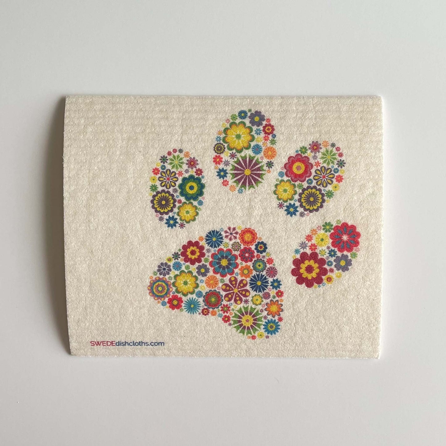 Swedish Dishcloths Colorful Dog Paw