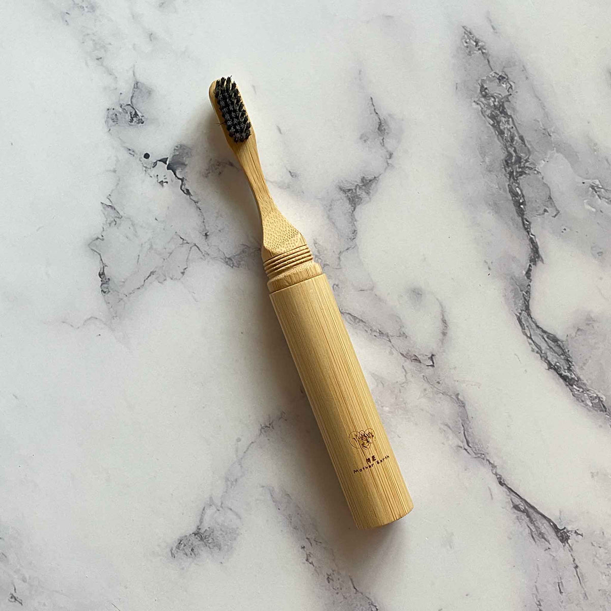All in One Bamboo Travel Toothbrush - Plastic Free, Reusable