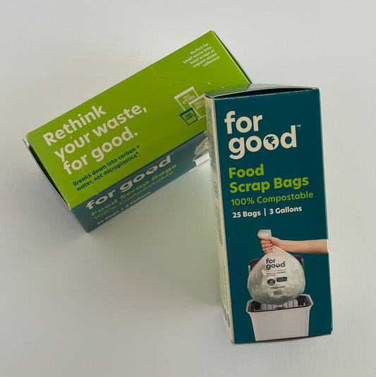 Food Scrap Bags - 3 Gallons, 25 Bags